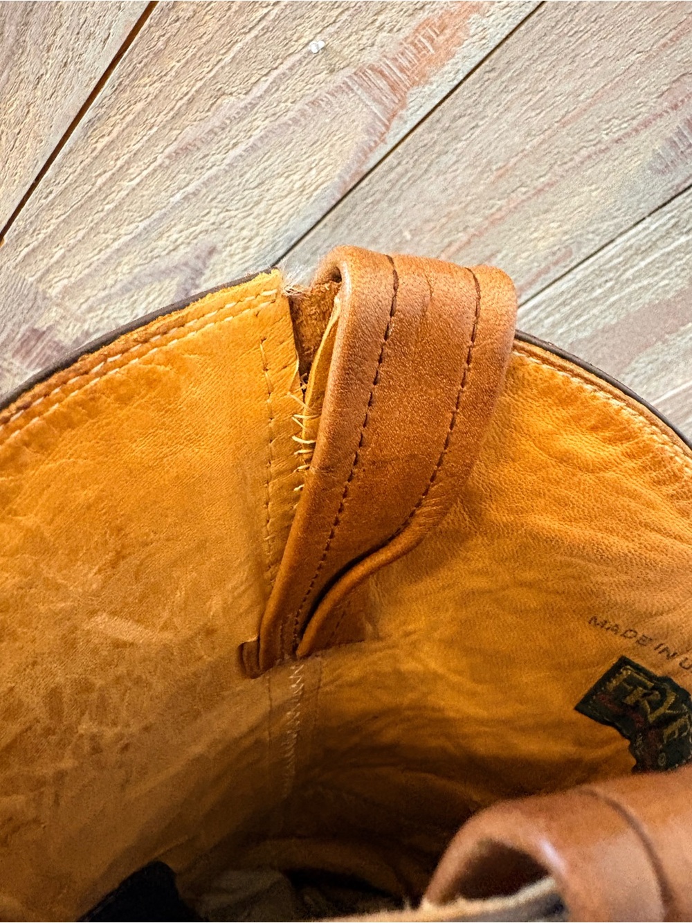 RARE Vintage Black Label Frye Campus Cowgirl Boots, Made in USA, Size 6.5, #8555 - Picture 11 of 14